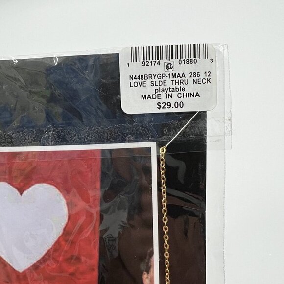 Adornia Gold Love Slide Through Necklace - Picture 2 of 5